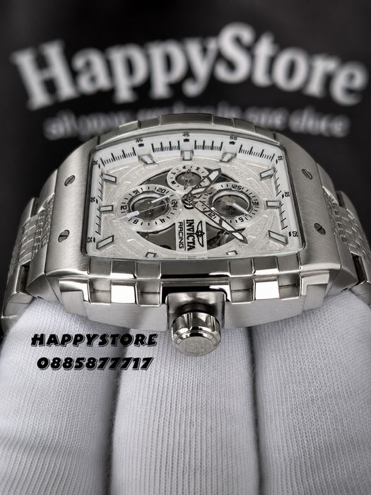 INVICTA Racing Silver Flame 47 mm, Инвикта нов мъжки часовник