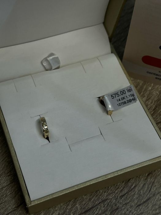 (AG42 B. 12758.2) Cercei 14k 1,15gr (garantie 24 luni)