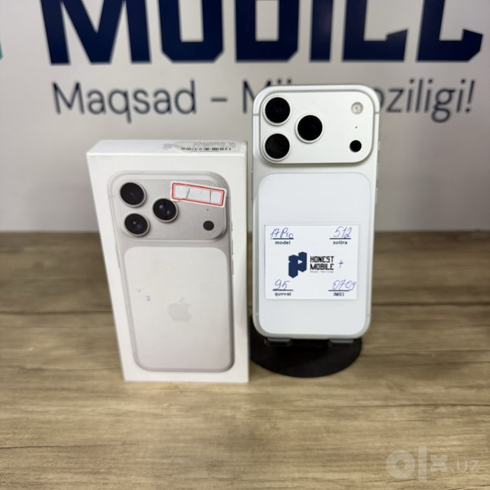 Iphone 17 Pro 512gb 95% silver Nasiya bor