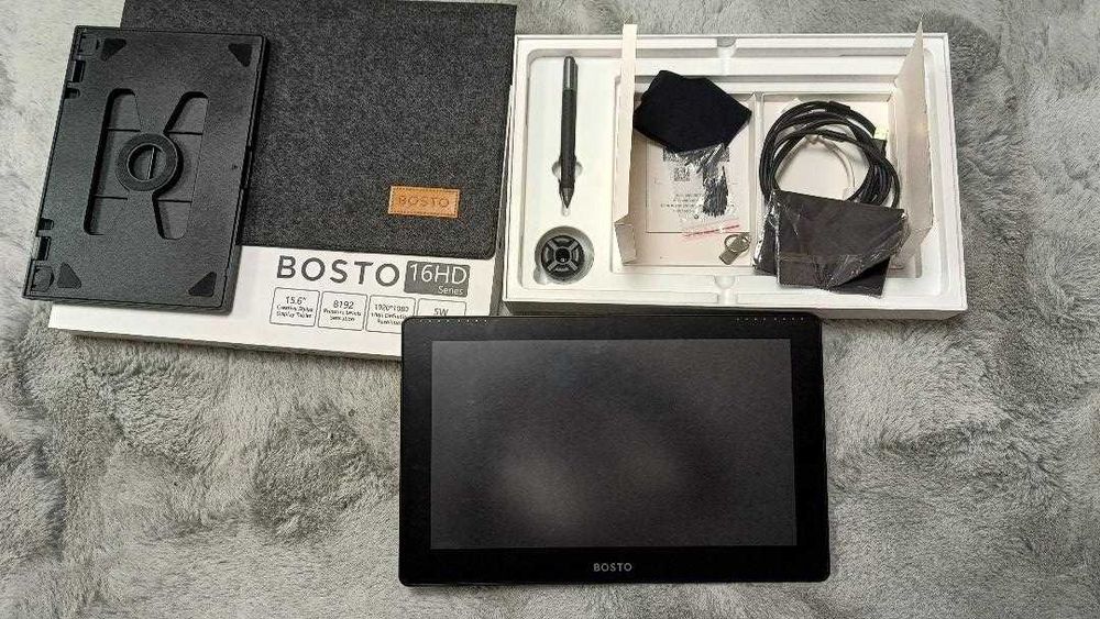 Tableta grafica BOSTO 16HD, ecran mare, aproape noua, la cutie,IEFTIN