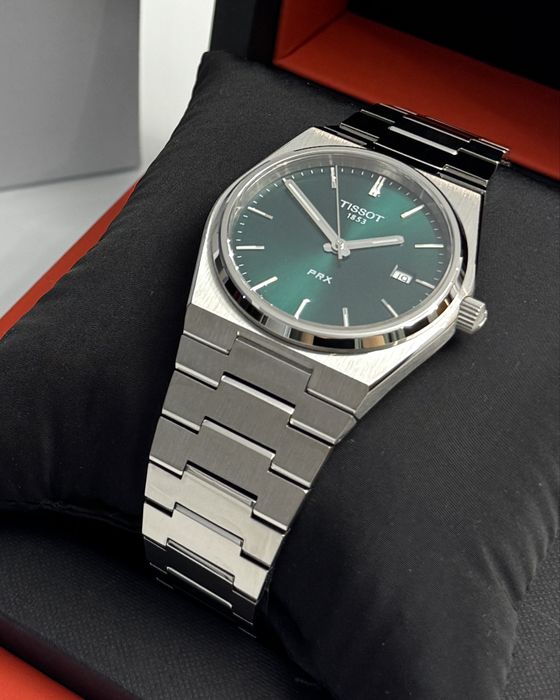 Tissot PRX Quartz 40mm Green Dial - nou, cu etichetă