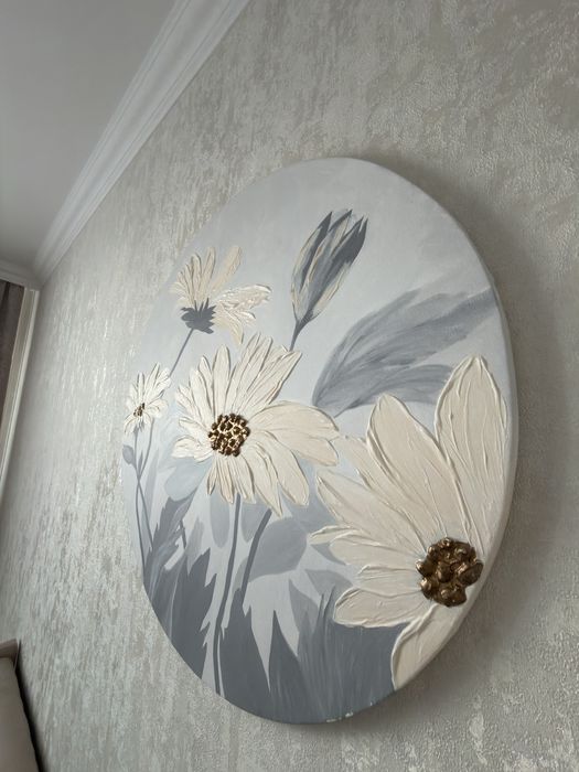 Картина из текстурной пасты 3d