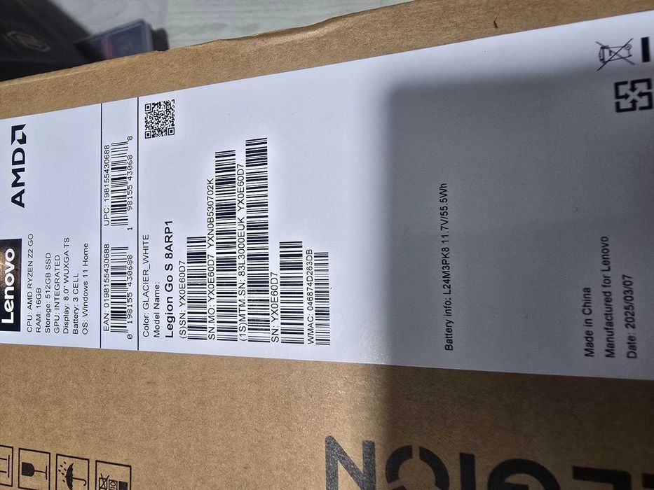 Конзола Lenovo Legion Go S (чисто нова)