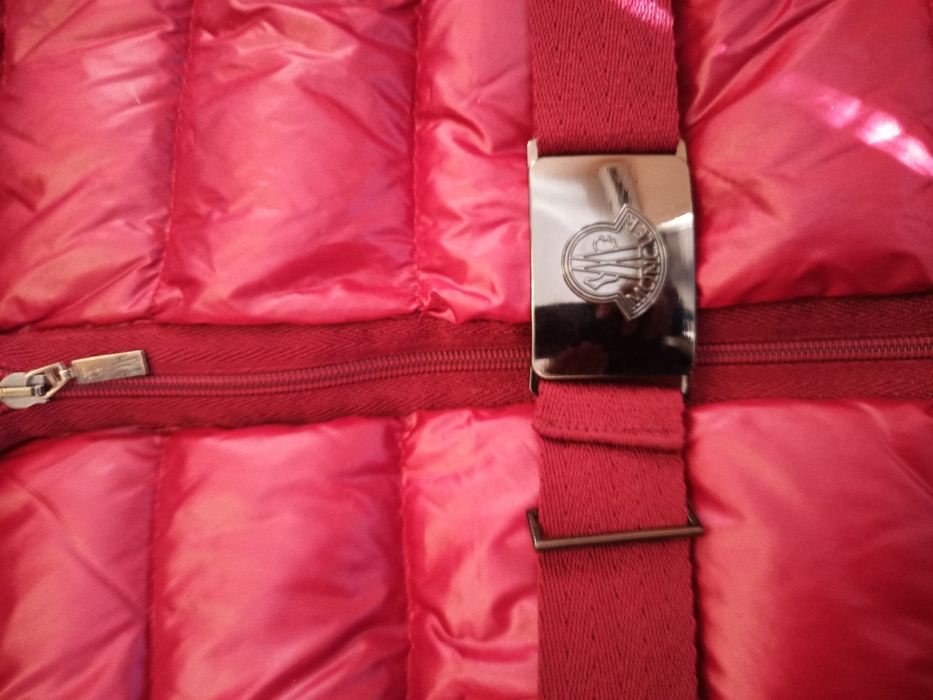 Дамско червено яке Монклер Moncler 100% гъши пух