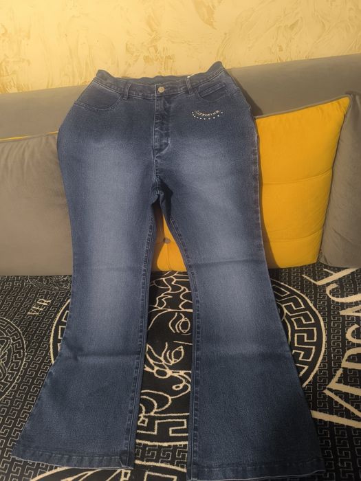 Джинсы клёш 46-48.