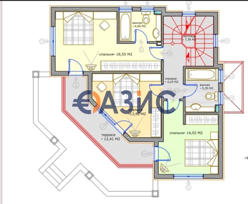 Продава се Къща в с. Кошарица, Област Бургас - 181 кв.м за 1012 €/кв.м - Снимка #3