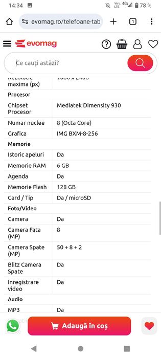 Vând telefon mobil CAT model S75 aproape Nou