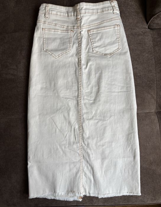 Еластична дънкова пола