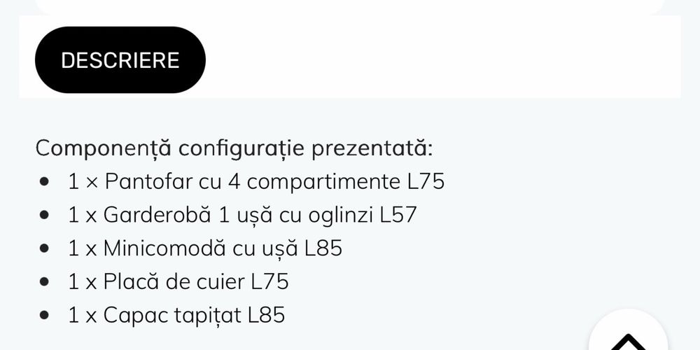 Set mobilier hol Lems in stare foarte buna