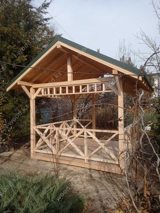 Деревянные беседки, навесы, террасы