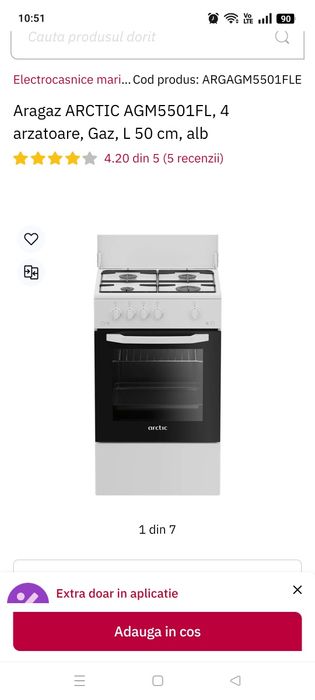 Aragaz Arctic 4ochiuri