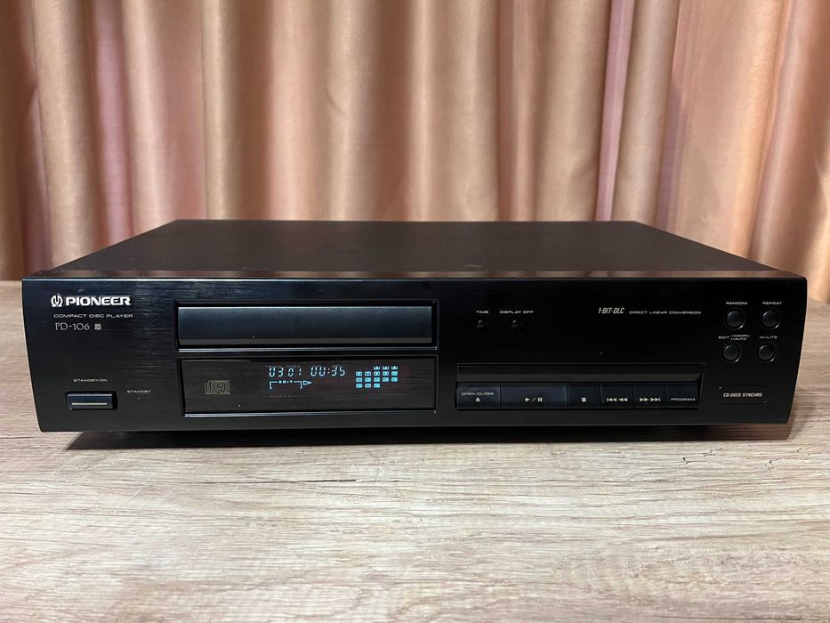 Pioneer PD-106 cd player, direct linear conversion, cd-deck syncro