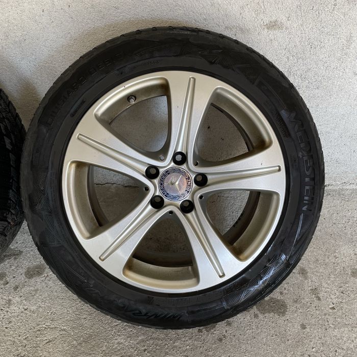Mercedes 225/55/17 джанти с зимни гуми