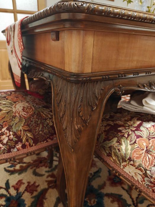 Set mobila lemn masiv si furnir natural