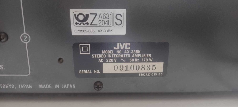 Транзисторен стерео усилвател - JVC AX 33 35
