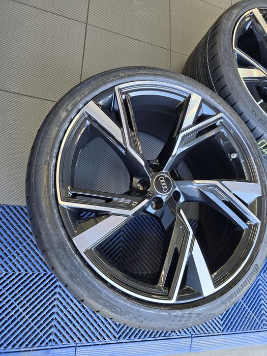Оригинални 22” Audi RS джанти + НОВИ гуми Continental – 4K0 601 025 BL