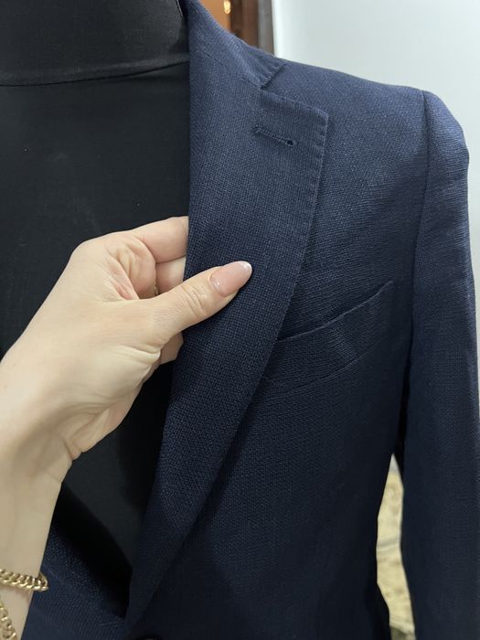 Sacou barbat Alcott&Co premium navy blue bleumarin 44