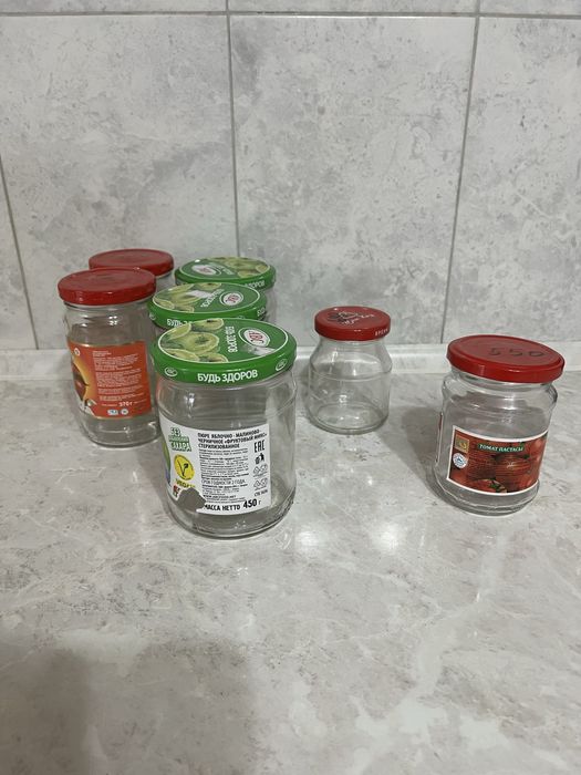 Стеклянные банки винтовые 450гр, 370гр и меньше