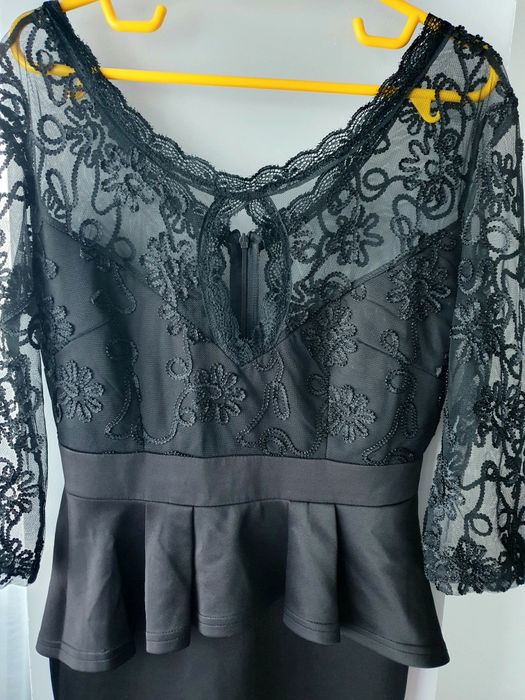 Rochie eleganta dantela neagra