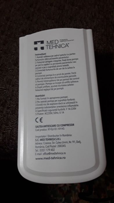 Compresor KY-H5 pentru saltea antiescare.