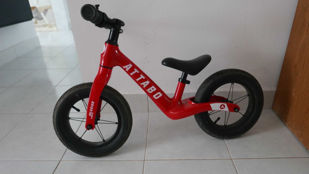 Vand Attabo Brisk 12" Rosu - Copii - Biciclete Echilibru