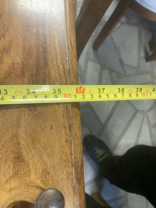 Масивна тикова маса с 6 стола