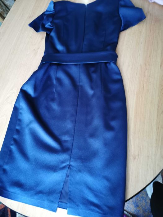 Rochie medie bleumarin