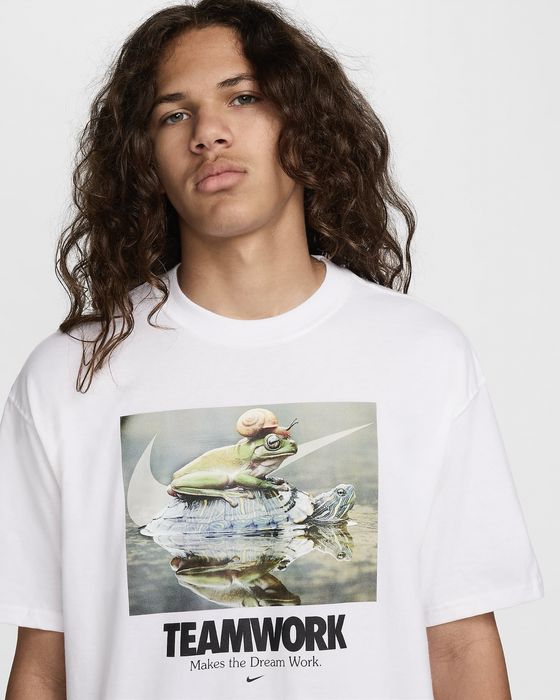 Tricou Nike NSW Teamwork Nou Original (M; L Loose fit)