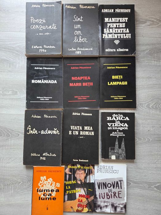 12 CARTI POEZII Adrian Paunescu (Poezii cenzurate, Trilogia carunta)