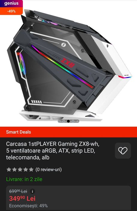 Sistem gaming: ryzen 7 8700f, B840M wifi, 16gb ddr5, rtx 3070ti, ssd m2  512gb, 750W, aio rgb