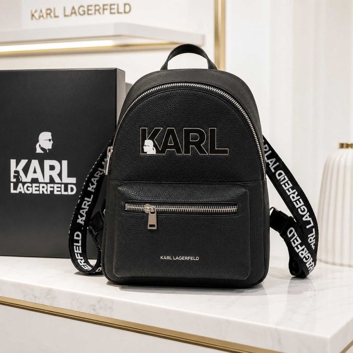 Дамска черна раница Karl Lagerfeld с регулируеми презрамки