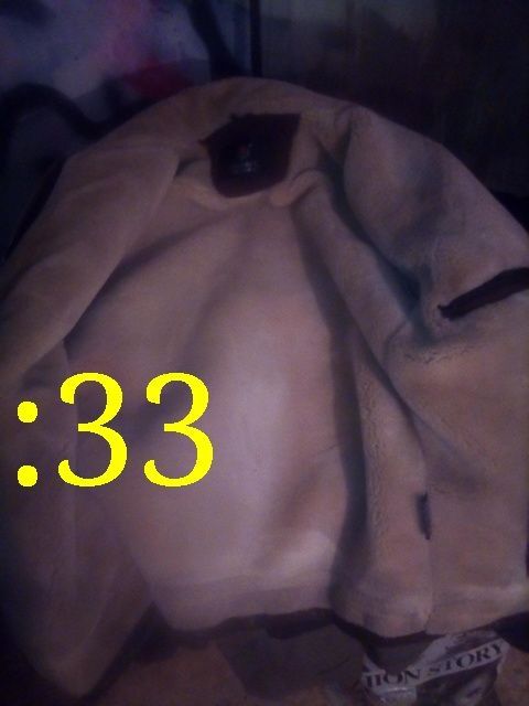 Дублёнка пилот на натуральном меху