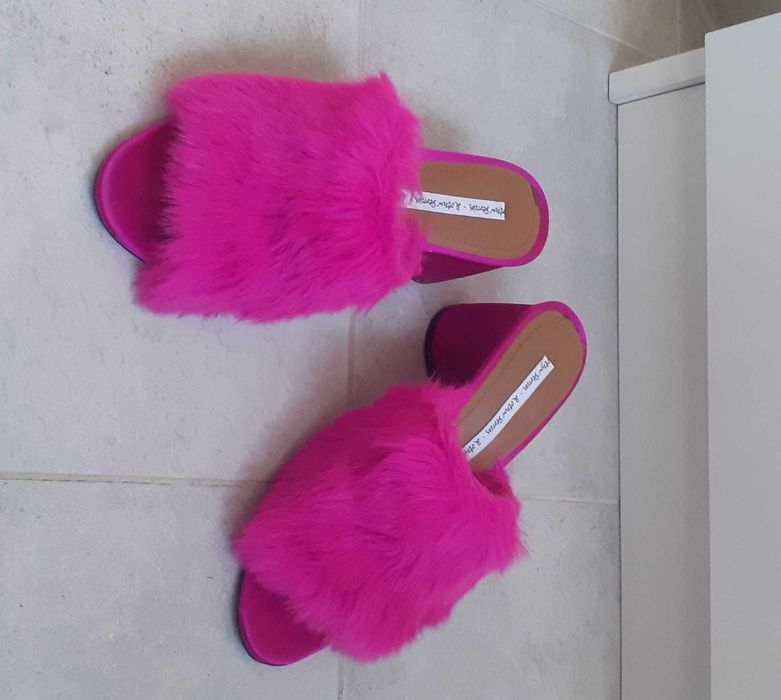 Маркови дамски елегантни чехли на ток - 36 номер