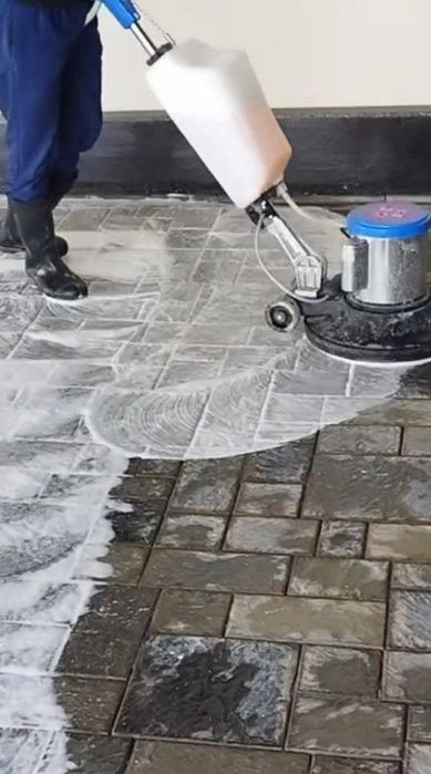 Профессиональное мойка и чистка брусчатки и мрамора любых загрязнений
