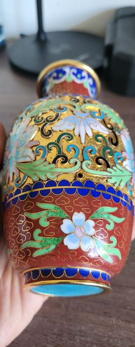 Veche vază cloisonné 16 cm