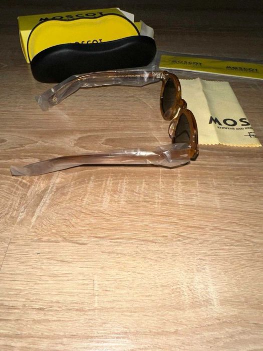 Слънчеви очила Moscot Lemtosh Linen Frame Dark Green Lenses.