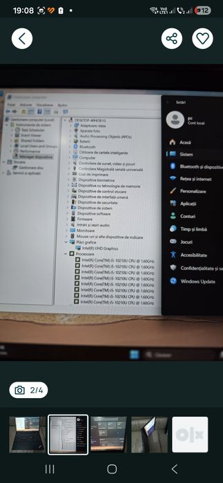 Dezmembrez Lenovo L15, i5-10210U, ram 16gb, ssd 256gb, bat 4h