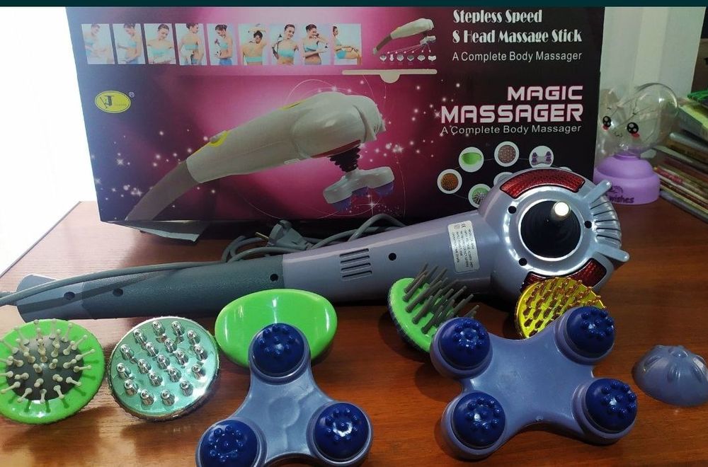 ⁸Массажный аппарат Оғриқлар, Озиш ва Чарчоқ учун 8 Хил насадкали