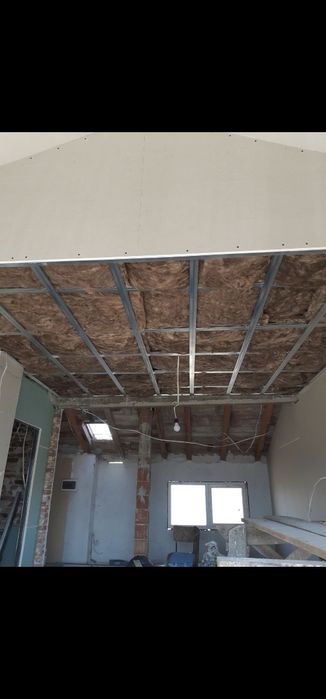 Гипсокартон и шпакловка