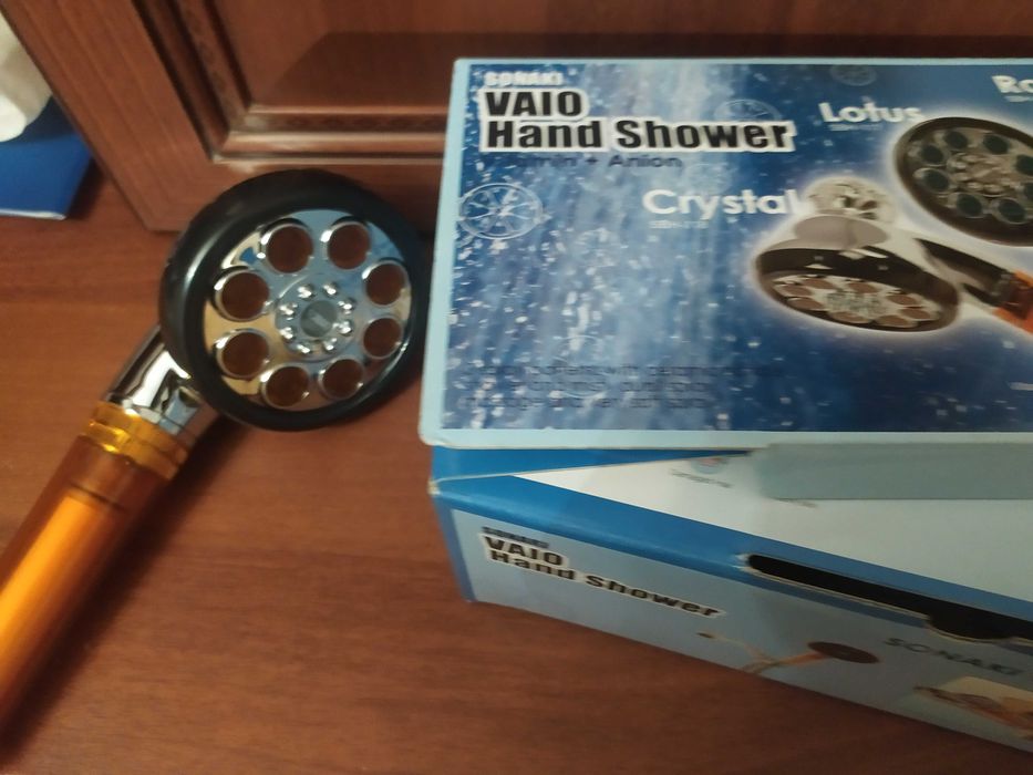 Душ "Роза" пр-ва "Южная Корея", с фильтром из порошка турмалина.