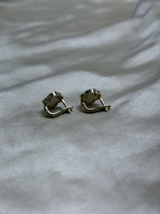 Золотые серьги Ванклиф