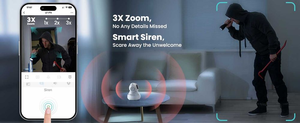 LItokam Wifi въртящи се камери- 2 бр. 2K