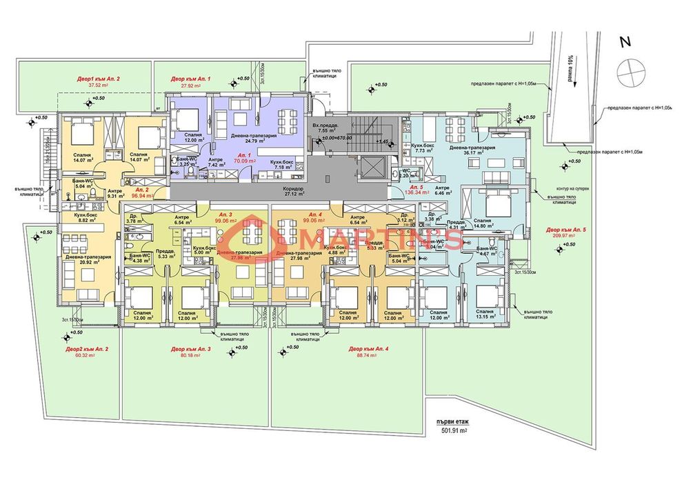 Продава се Четиристаен апартамент в София, м-т Гърдова глава - 346 кв.м за 657 €/кв.м - Снимка #1