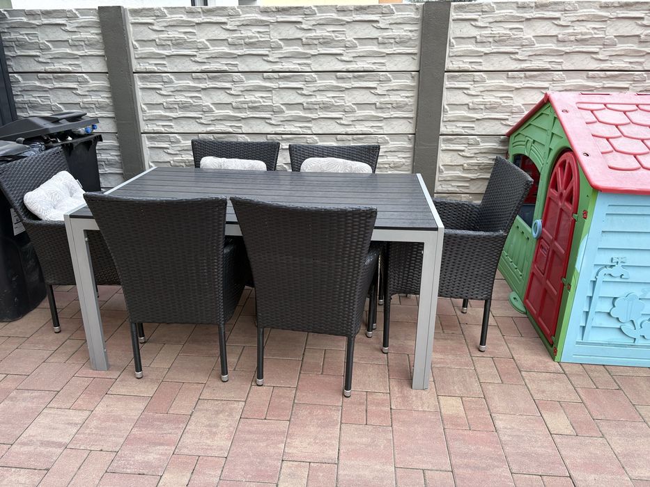 Vand set terasa masa cu 6 scaune