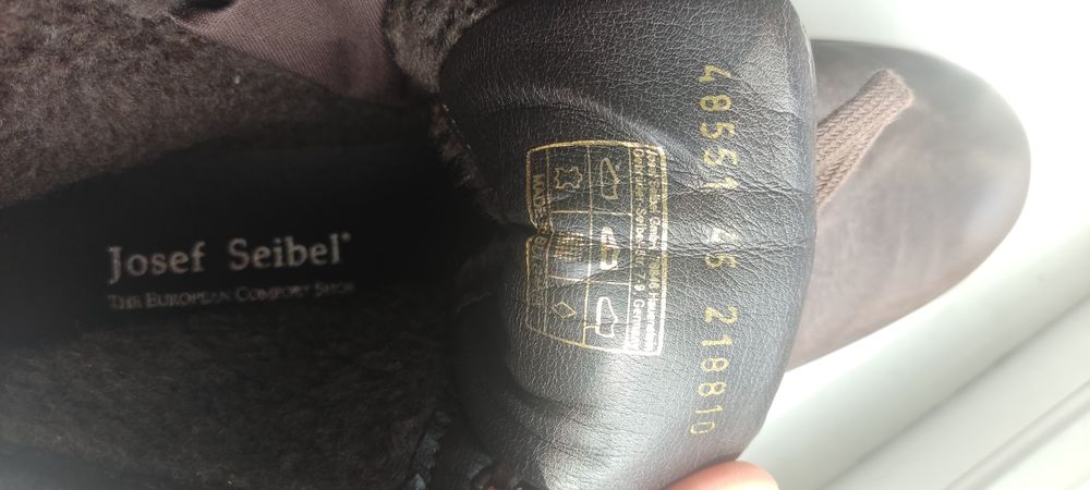 Кожаные ботинки josef siebel 45 размер