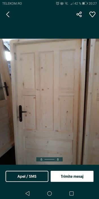 Vând uși lemn masiv