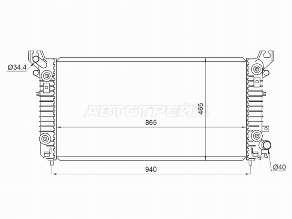 Радиатор Cadillac Escalade