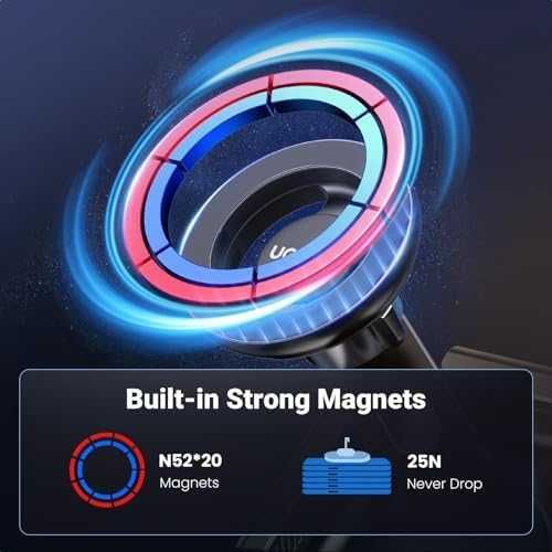 Нов MagSafe Ротационен Държач за Tesla Model 3/Y - Мощен Магнит Стойка кола UGREEN
