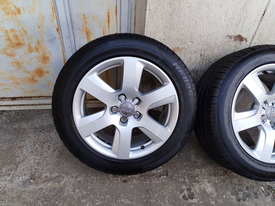 Jante Aluminiu Audi A6 C7 5x112 R17 +Anvelope Noi de Vară 225 55 R17
