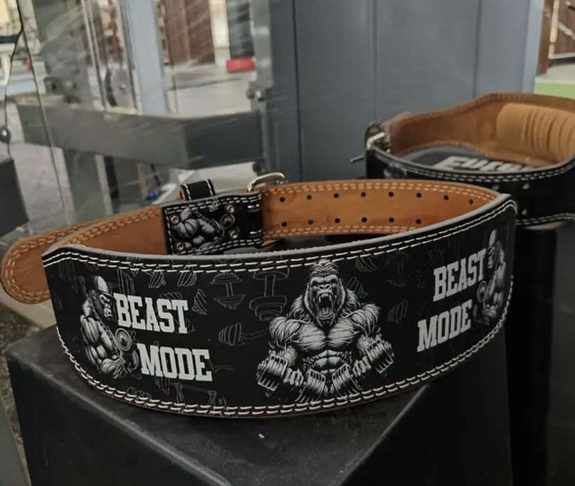 Фитнес колани за съпорт на кръста - кожа НОВИ